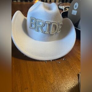 White Bride Cowgirl Hat